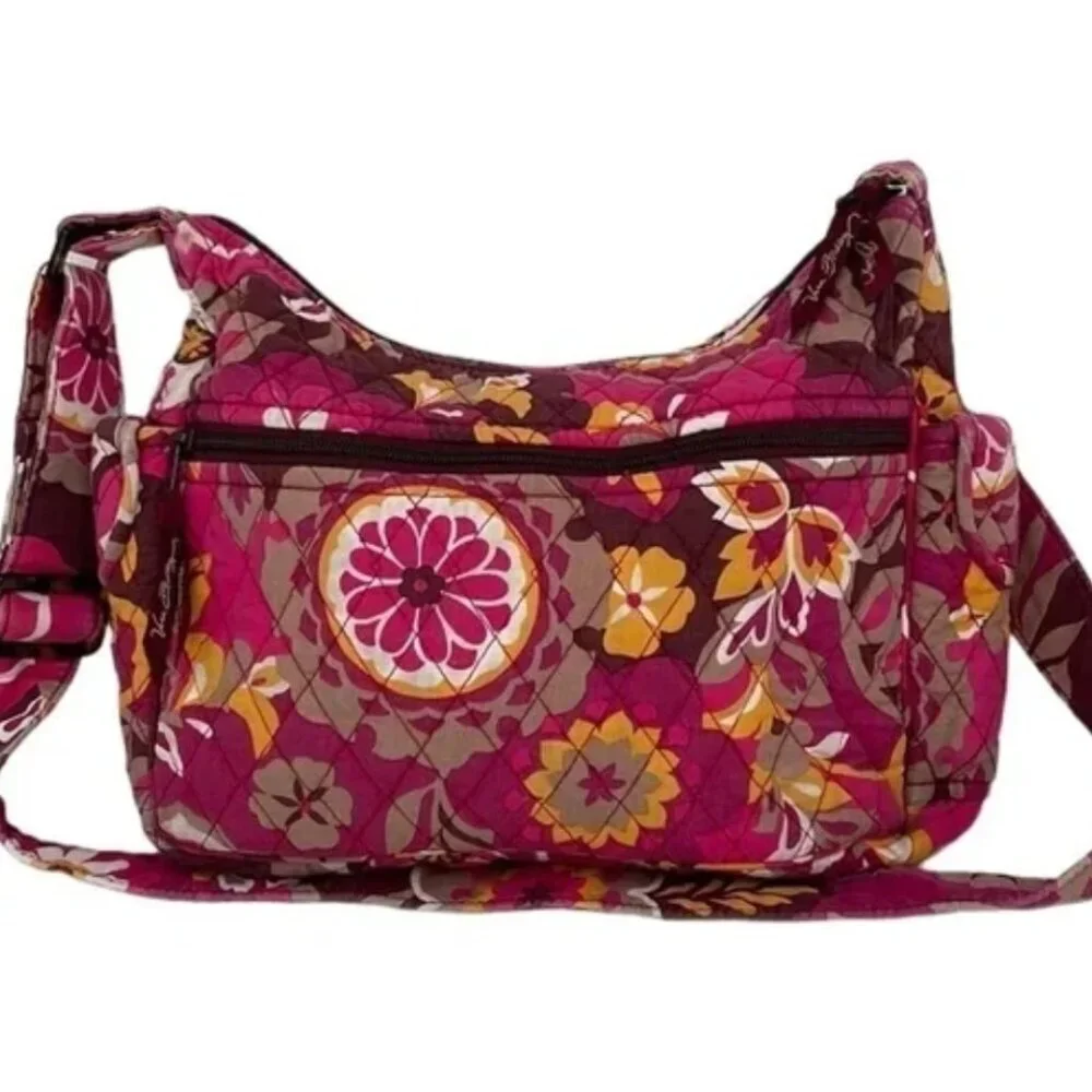 Vera Bradley Purse Quilted Floral Autumn Purse Hobo Bag
